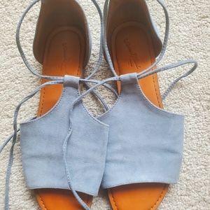 Faded blue sandal